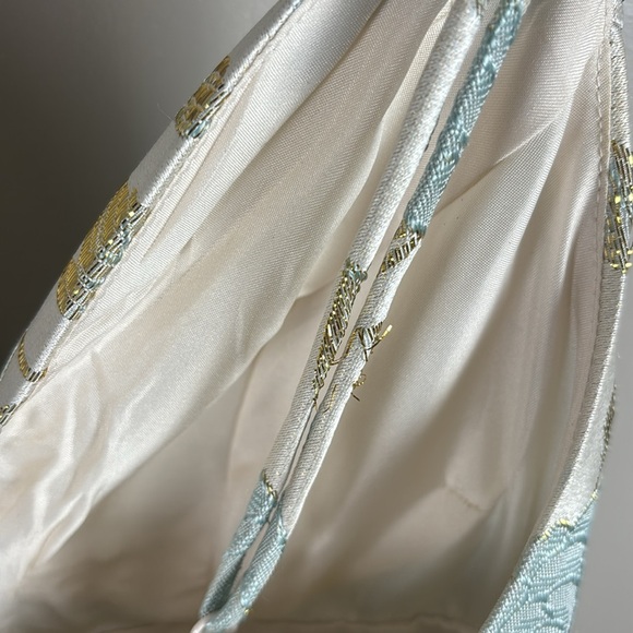 NWT Windsor Pearl Blue and Gold Floral Dress - Picture 8 of 9